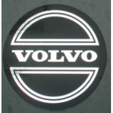 Sticker wieldop Volvo universeel 42 mm. chroom Corona